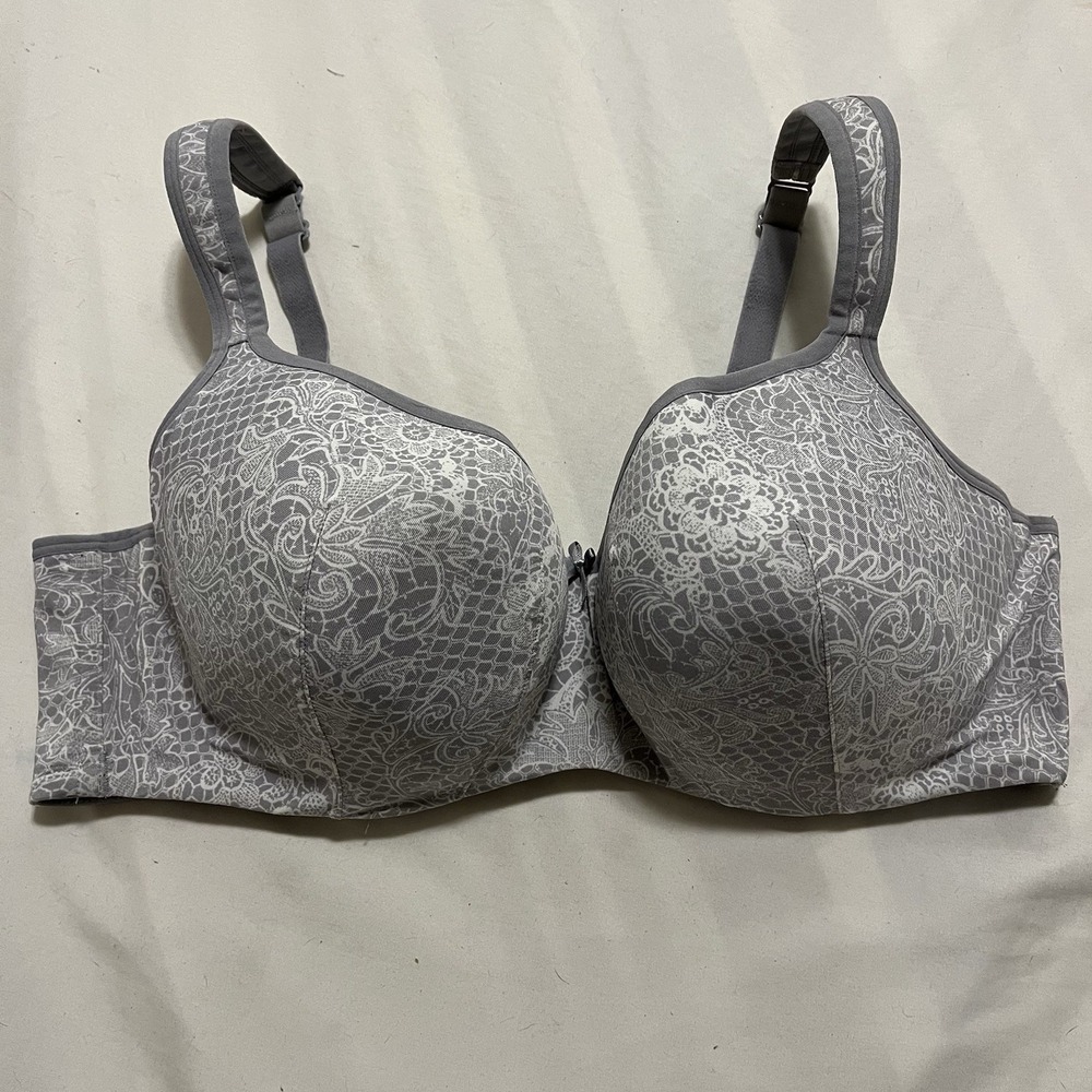 Lane Bryant Cacique Lightly Lined Balconette Underwire Bra Women's Size 44D